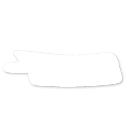 Nasogastric or Oxygen Tube precut Adhesive Tape Plain White x 10 Pack. (Mix Left & Right Side)