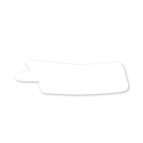 Nasogastric or Oxygen Tube precut Adhesive Tape Plain White x 10 Pack. (Mix Left & Right Side)