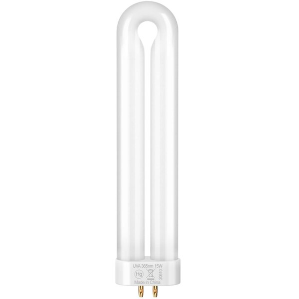 GOOTOP T6, T8, T9,X3 Bug Zapper Replacement Bulb, 15W, 4-Pin Base, U-Tube Bulb