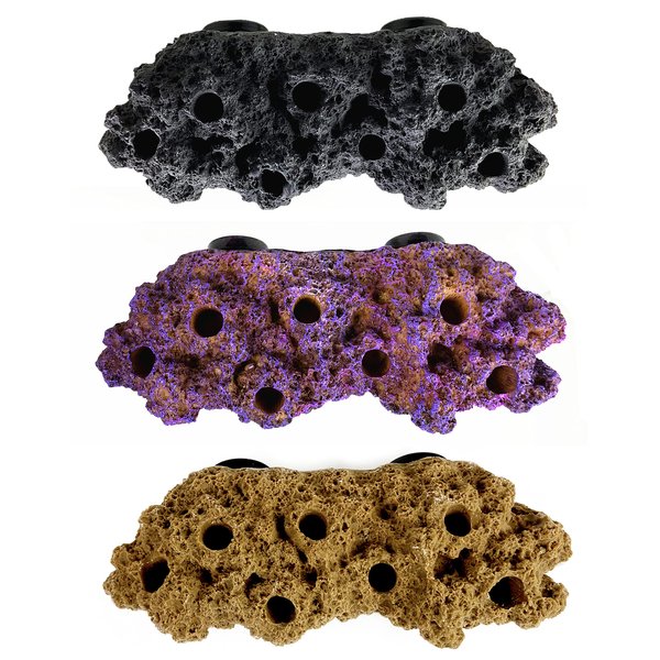 Magnetic Reef Coral Frag Rack Floating Rock Strong Magnets Strong N52 Magnets for 1/2" Glass (Coralline Purple)