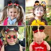 CÉLLOT 6PCS Sequin Mouse Ears Hair Clips - Glitter Hair Bows Cute Mice Ears Hair Clips Barrettes for Women Girls Hair Accessories for Costume Party Favor Halloween Christmas Decoration