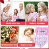 PASEMM 36pcs Little Girl Rhinestone Gem Rings,Adjustable,Random Color Style Diamond Kids Play Rings in Box,Pretend Play and Dress Up Rings for 4-12 Year Old Girl Birthday Gifts, 3 4 5 6 7 8 9 10 11 12