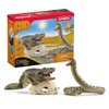 Schleich Wild Life 5-Piece Wild Animal Toy Playset for Boys and Girls Ages 3+, Danger in The Swamp with Alligator and Snake