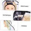 Beatifufu 2pcs elderly shampoo bib position hair washing cape hair washing funnel hair care funnel hair styling cape hair cutting cape barber gowns white Umbrella protection plastic pp