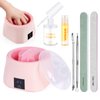Quaferen Nail Soaking Bowl Heated: 50% Faster Soak Off Gel Polish Dip Powder Remover Bowl- Electric Soak Off Acrylic Nail Remover Manicure Bowls for Salon Home