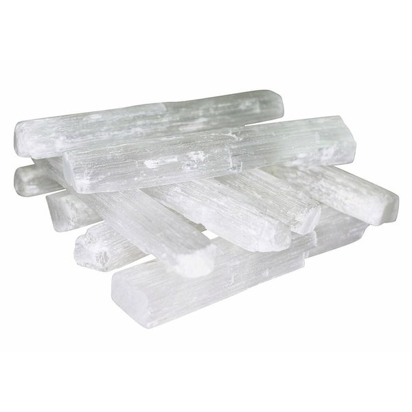 Pachamama Essentials Selenite Sticklets 10 Pieces - 3-4 inches Bulk Sale - Healing Stone