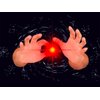 Fogilas 2 Pairs Red Ultra Bright Magic Finger Lights, Thumbs Lamp Lightup Magic, Thumbs Lights Closeup & Stage Magic Tricks