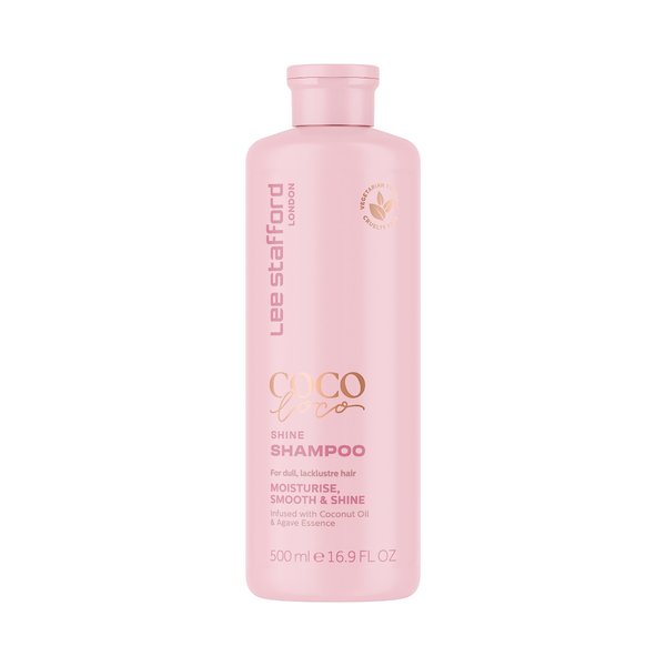Lee Stafford Coco Loco Shine Hair Shampoo | Cleanser For Hair Shine Smooth Silky Hair | Nourishing Shampoo | Breakage Control