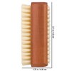 Redecker Natural Pig Bristle Nail Brush with Oiled Pearwood Handle, 3-3/4-Inches
