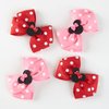 4 Inch Mouse Ears Hair Bow Clips Toddler Girls Polka Dot Hair Accessories Dress Up Birthday Gift Decorations