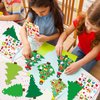 Qyeahkj 54 Sets Christmas Tree DIY Ornaments Craft Kit for Kids Toddlers Christmas Hanging Art Project Paper Ornaments Making Crafts for Preschool Kids Ages 4-8, 8-12 for Xmas Party Favors, 9 Styles