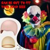 NACHLYNN 2/4/6/ Pcs Halloween Bald Cap for Adult Makeup Latex Bald Caps Nylon Bald Wig Cap Costume for Halloween Party Men (Novel, 4)