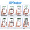 YILONG Tattoo Stencil Printer Wireless Bluetooth Thermal Printer Portable Tattoo Transfer Printer Machine Copier for Tattoo Artists & Beginners, Compatible with Android, iOS Phone & PC (ATS886-White)