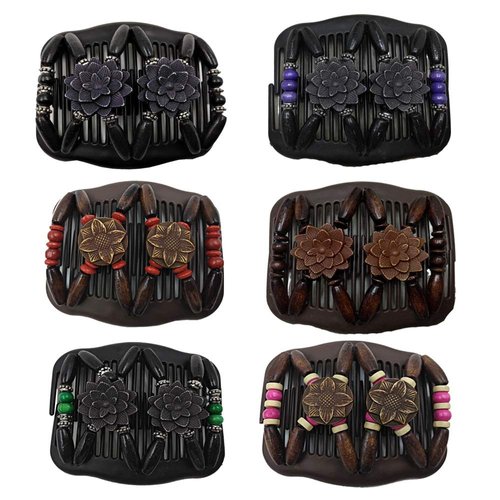 LOVEF The Best Decorative Hair Clip Comb - Bun Maker, French Twist, Updo Pony Tail Holder For Long, Short, Thick or Thin Hair - Decorative Hair Accessories, Holds Hair All Day-4Pcs