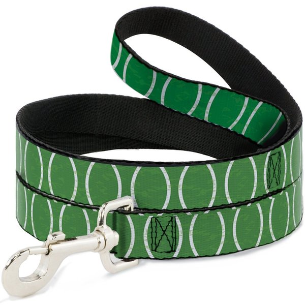 Dog Leash Rings Camo Neon Green White 4 Feet Long 1.0 Inch Wide