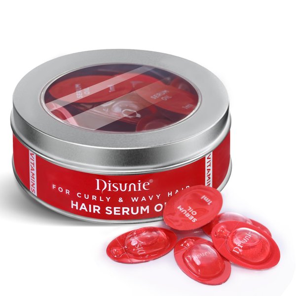 Disunie Hair Treatment Serum, No Rinse with Argan Macadamia Avocado Oils, Hair Vitamins for Women & Men - Designed for Curly and Wavy Hair
