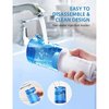 Water Flosser, Cordless Teeth Cleaner with 320ML Water Tank, Tongue Brush, USB Rechargeable Portable Dental Oral Irrigator, IPX7 Waterproof, 4 Nozzles with Storage Box, Travel Pouch, Long Battery Life