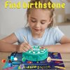 Gamerside Gemstone Dig Kit, Dig Up 12 Genuine Birthstone, Rocks and Minerals, Birthday Cake Gem Digging Kit for Kids Age 6 7 8 9 10 11 12, Science Kit Birthday Gifts Toys for Boys and Girls