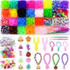 HTVRONT Rubber Band Bracelet Kit - 23 Colors Loom Bracelet Making Kit for Kids, Durable Loom Bands Kit for Beginners Girls Boys Birthday Parties Creativity Gift Art Craft Kit, Loom Bracelet Kit