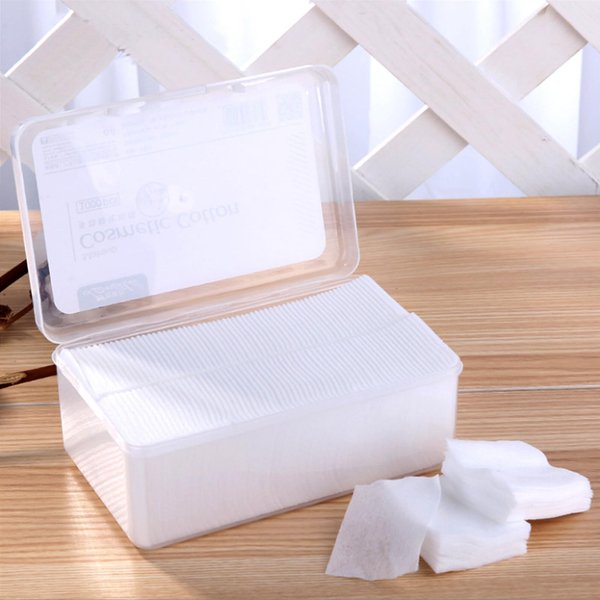 1000 Pcs Ultra Thin Makeup Facial Cotton Pads, Soft Lint Free Dry Nails/Lips/Eyes Polish Remover Pads, Square Cosmetic Beauty Cotton Pads, Non-Woven Cotton Makeup Remover
