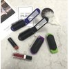LOUISE MAELYS 4pcs Colorful Portable Folding Hair Brush with Mirror Compact Pocket Hair Comb for Travel Gift Idea