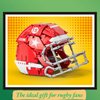 American Football Building Blocks Set Compatible with Soccer Lego, Football Stadium Toy, Gifts for Sports Football Fans and Players, Creative Activities for Kids Over 8 Years Old and Adults (1038pcs)