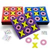 4E's Novelty Foam Tic Tac Toe Game [Bulk 24 Pack] Individually Wrapped Valentines Gifts for Kids Party Favors, Goody Bag Fillers Toys, Classroom Exchange