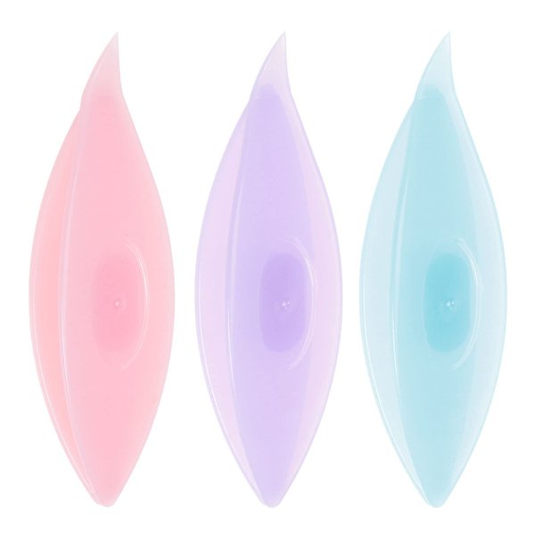 HARFINGTON 3pcs Tatting Shuttles 77x21x11mm Colorful Plastic Shuttles for Lace-Making DIY Hand Craft Tool Knitting Arts Supplies Blue Purple Pink