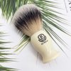 Premium Shaving Brushes for men by Echolly-NO Shedding Bristle Shave Brushes for Men-Smooth Acrylic Handle Legacy Shave Brush-Rich and Fast Lather Shaving Cream Brush Dad Gifts for Fathers Day