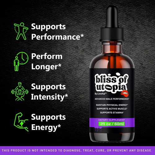 (2 Pack) Bliss of Utopia Drops - Official Bliss of Utopia Liquid Formula All Natural - Maximum Strength, BlissofUtopia Original Premium Support Advanced Formula Energy Drops, 2 Bottles for 2 Months