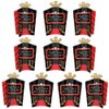 Big Dot of Happiness Red Carpet Hollywood - Table Decorations - Movie Night Party Fold and Flare Centerpieces - 10 Count