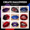 QiBest 4pcs Matte Liquid Lipstick Makeup Sets, High Pigmented Dark Black Blue Purple Red Lip Gloss Set, Waterproof Smudge-proof Lip Stain Kit for Halloween Cosplay Goth Costume Makeup