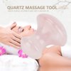Rose Quartz Crystal Mushroom Face Massage Stone Sha Facial Tool Scraping Massage Tool for Women Home Spa