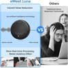 EMEET Conference Speaker and Microphone Luna 360° Voice Pickup w/Noise Reduction/Mute/Indicator USB Bluetooth Speakerphone w/Dongle for 8 People Daisy Chain for 16 Compatible with Leading Software