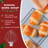 kitchne aid mixers accessories including K45DH Coated C-kitncheaid Dough Hook&K45B Coated Flat Beater&K45WW Wire Whip Compatible for 4.5 QT Tilt-Head Aid Stand Mixer Attachments By Sikawai