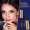 Magnetic Eyelashes with Eyeliner Kit, Magnetic Lashes Kit with Applicator, Most Natural Looking,Strongest Waterproof, Reusable Magnet False Lashes Easy to Use.(10 Pairs & 4 Liner)