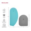 KitchenAid Gourmet Bowl Scraper, Set of 2, Aqua Sky/Sorm Grey