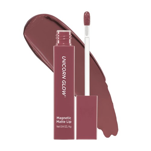 UNICORN GLOW Magnetic Matte Lip [05 Notebook], Matte Lip Stain Lip Tint Matte finish Cruelty Free Vegan Made in Korea 0.14 oz. / 4 g
