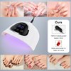 UV LED Nail Lamp, LKE LED Nail Lamp 72W UV Light for Nails with 3 Timer Setting & LCD Touch Display Screen Nail Lamp Nail Dryer