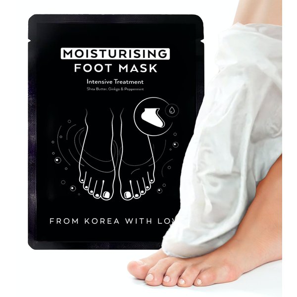 Premium Intensive Moisturizing Foot Mask for Dry Cracked Feet - Hydrating Socks for Feet - Foot Care Booties Feet Masks for Cracked Heel - Korean Foot Mask Moisturizing Socks - 6 Pack