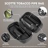 Scotte PU Leather Tobacco Smoking Wood Pipe Pouch case/Bag for 2 Tobacco Pipe and Other Accessories(Does not Include Pipes and Accessories)