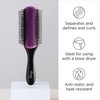 Diane Nylon Pin Styling Hair Brush for Detangling, Separating, Shaping and Defining Wet Thick or Curly Hair, Glides Through Tangles with Ease