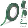 Prudiut 2 Roll Green Floral Tape Waterproof Florist Tape, 1/2" Wide Flower Wrap Tape Floral Tape for Fresh Flower Bouquet Wrap Flower Arrangements Crafts (100Ft/33.4 Yd)