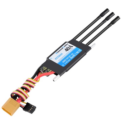 DH 40A 2-4S Waterproof Brushless ESC Electronic Speed Controller with 5V/6V 4A BEC and XT60 3.5mm Banana Head Connector for Model Ship RC Boat