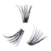 Cluster Lashes 240pcs 40D DIY Eyelash Extension D Curl Long Individual Lashes Mixed Tray Faux Mink Lash Clusters Extensions 0.07 0.10 Black (40D-0.07D-9-16mm)