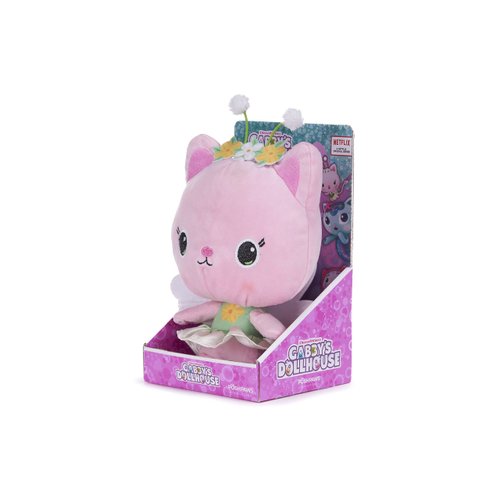 Posh Paws 50103 Gabby's Dollhouse 25cm (10-inches) Kitty Fairy Character Soft Plush Toy, Pink