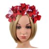 Mexican Flower Crown Headband Halloween Hairband Rose Flower Crown Headpiece Floral Hair Accessories for Carnival Party Costume