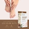 Skin Aesthetics Shea Butter & Coconut Foot Masks Moisturizing Socks - Moisturizes Tired, Dry & Cracked Feet, Exfoliating Hydrating Foot Mask - Cruelty Free Korean Skin Care - All Skin Types - 3 Pairs