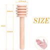 Premium 50-Pack 3 Inch Mini Wooden Honey Dipper Stick, Individually Wrapped,Pefect for Wedding Shower Party Favors Honey Jar spoon or Honey Wands mini