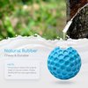 Nobleza Squeaky Dog Ball, Durable Bouncy Floatable Dog Balls for Chewing and Teeth Cleaning, Interactive Natural Rubber Lightweight Dog Toy Ball for Small and Medium Dogs, 3.15 in, Blue